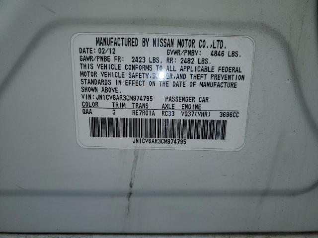 2012 Infiniti G37 Sedan