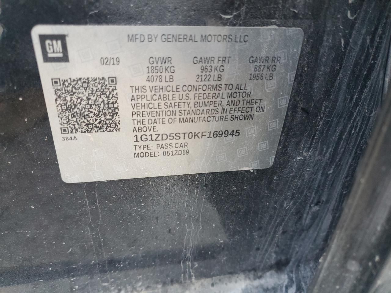 2019 Chevrolet Malibu lt