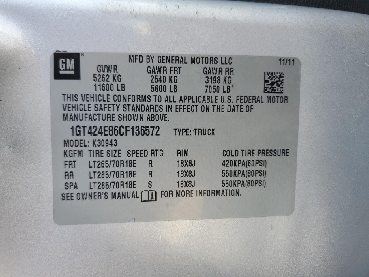 2012 GMC Sierra K3500 slt