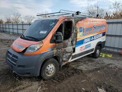 Salvage trucks for sale at Chicago Heights, IL auction: 2015 Dodge RAM Promaster Delivery Van