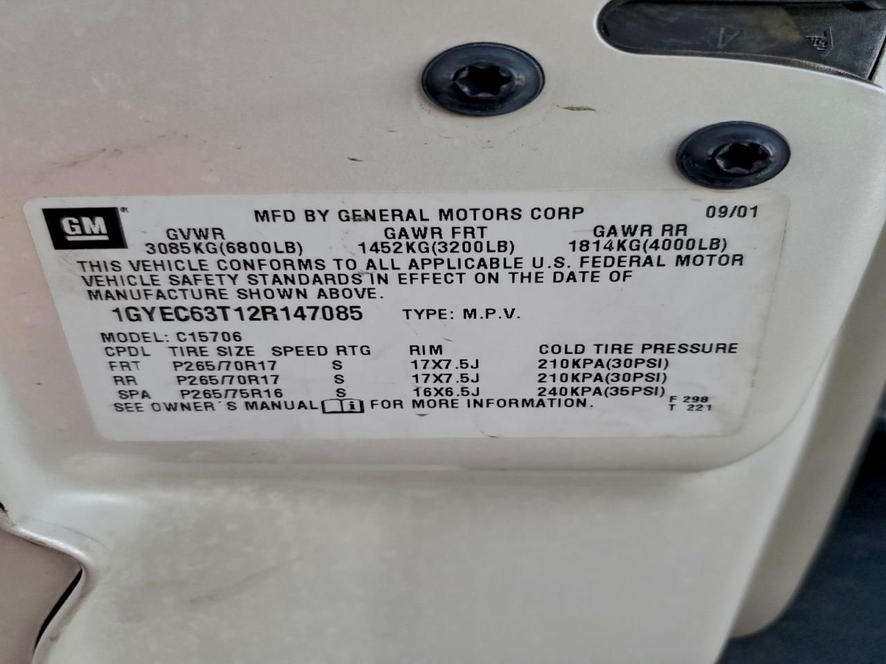 2002 Cadillac Escalade Luxury