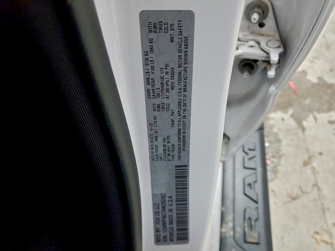 2022 Dodge Ram 1500 Tradesman