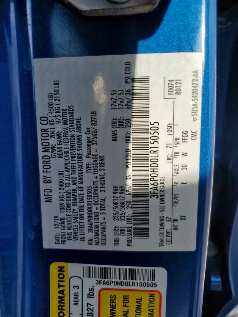 2020 Ford Fusion se