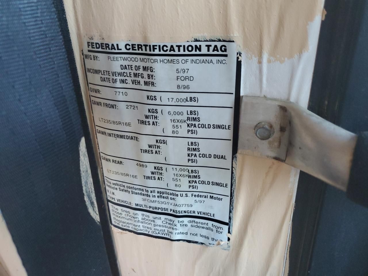 1997 Ford F530 Super-RV