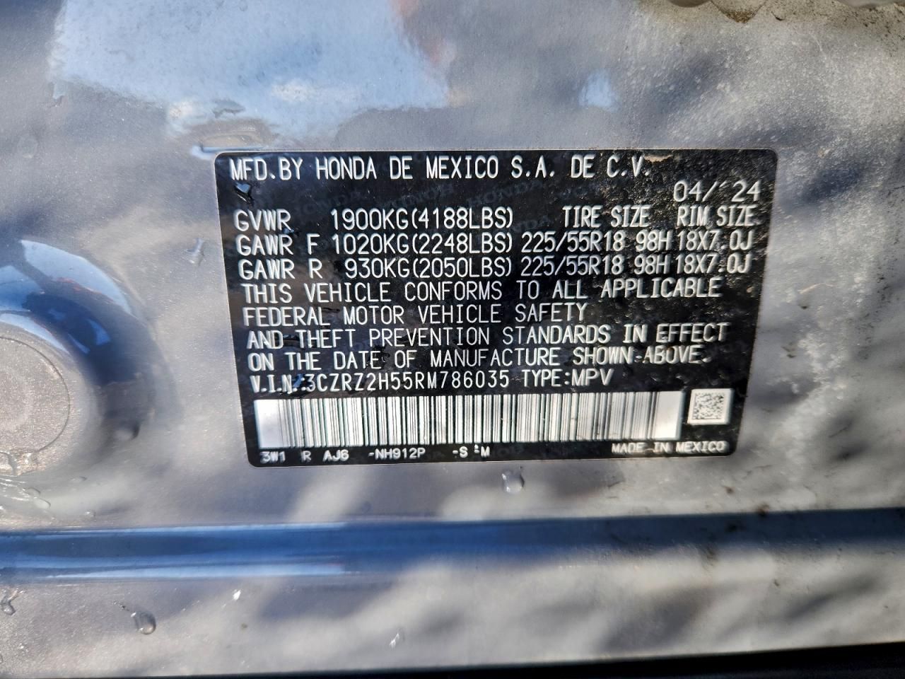 2024 Honda Hr-v Sport