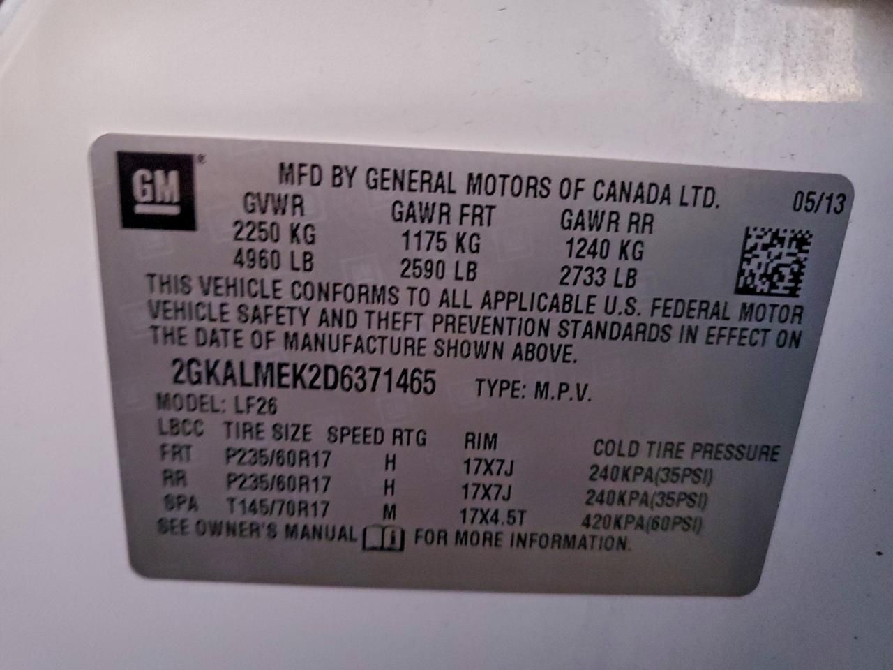 2013 GMC Terrain sle