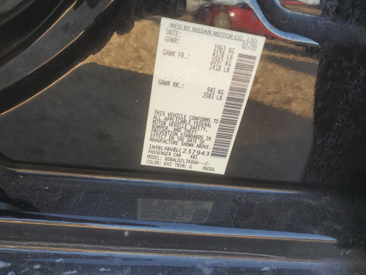 2020 Nissan Altima s