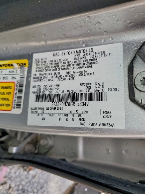 2016 Ford Fusion se
