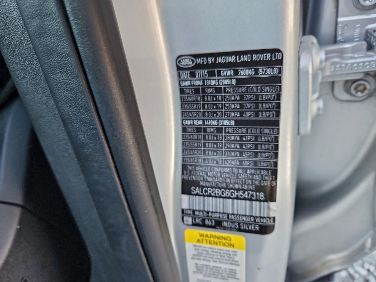 2016 Land Rover Discovery Sport hse