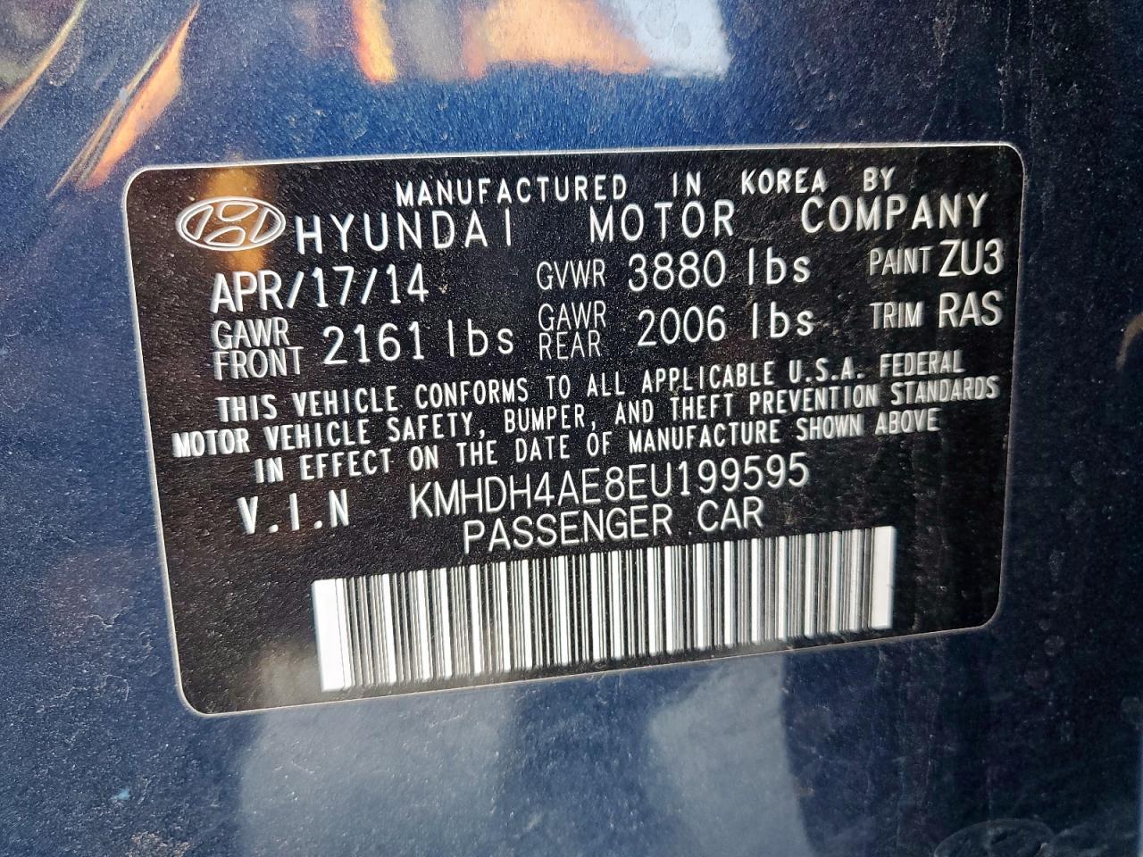 2014 Hyundai Elantra se