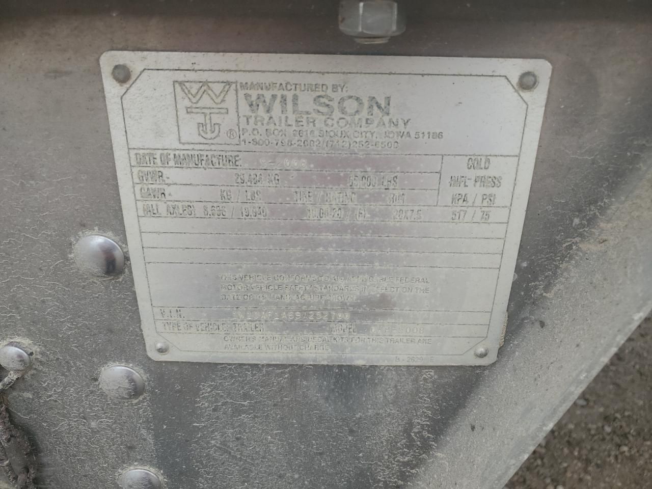 2009 Wfal Unknown-Grain Trailer