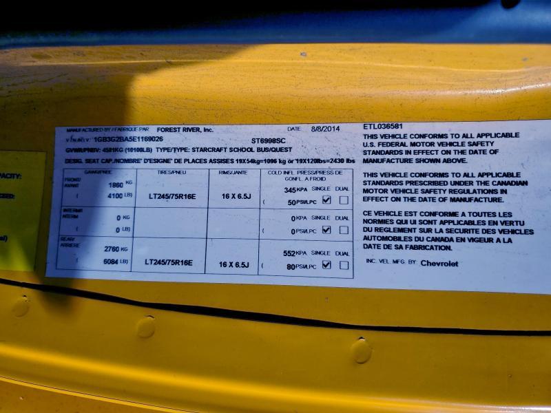2014 Chev Rolet Express School Bus