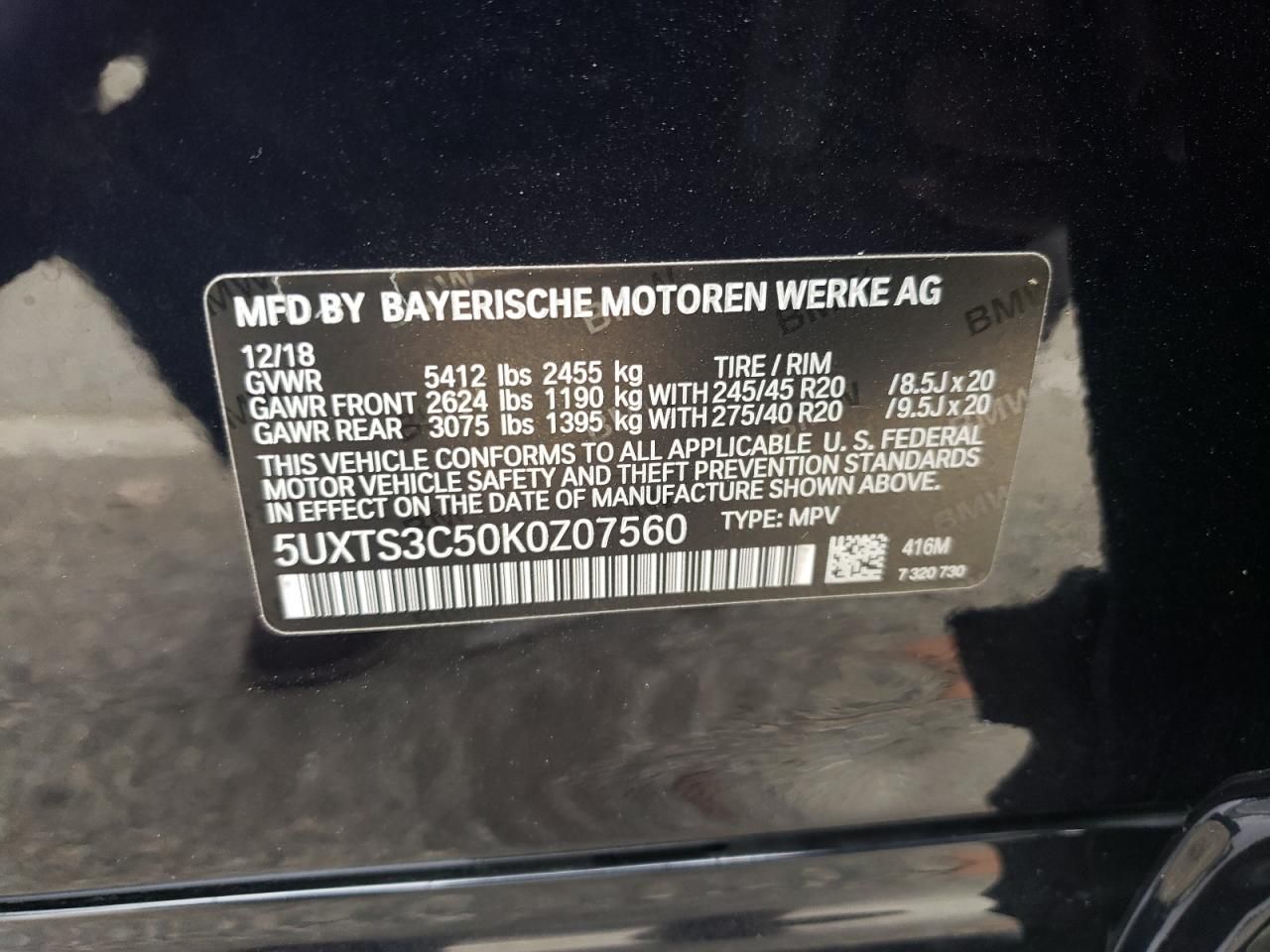 2019 BMW X3 Xdrivem40i