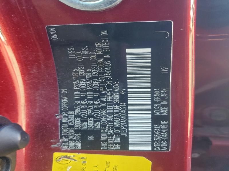 2004 Toyota Highlander Base