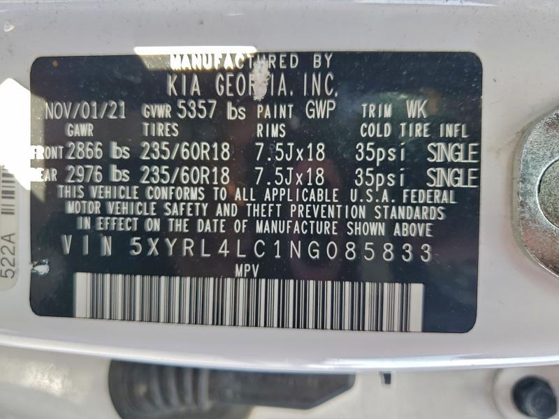 2022 KIA Sorento s
