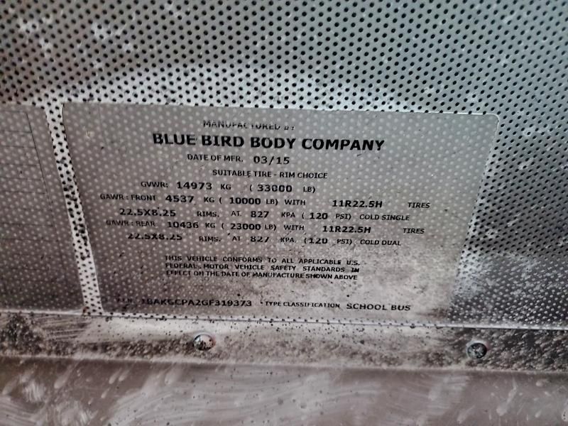 2016 Blue Bird School bus / Transit bus