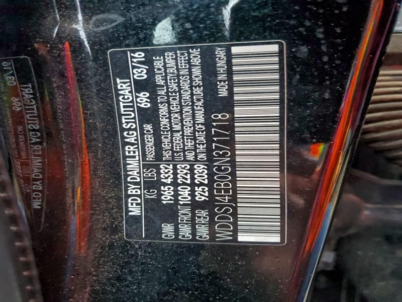 2016 Mercedes-Benz Cla 250