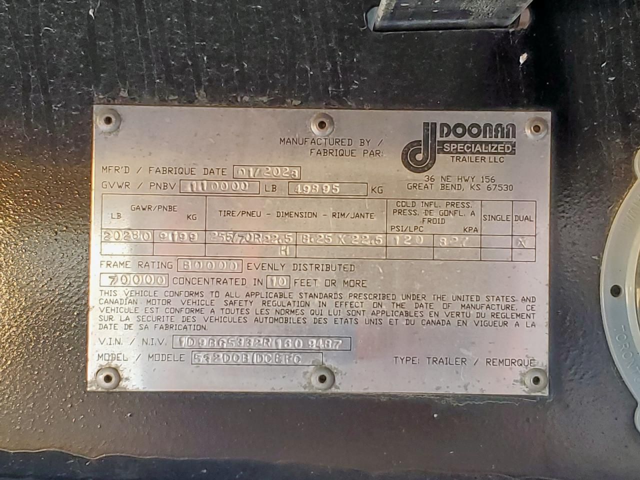 2024 Doonan 532do/ddbro Drop Deck Trailer