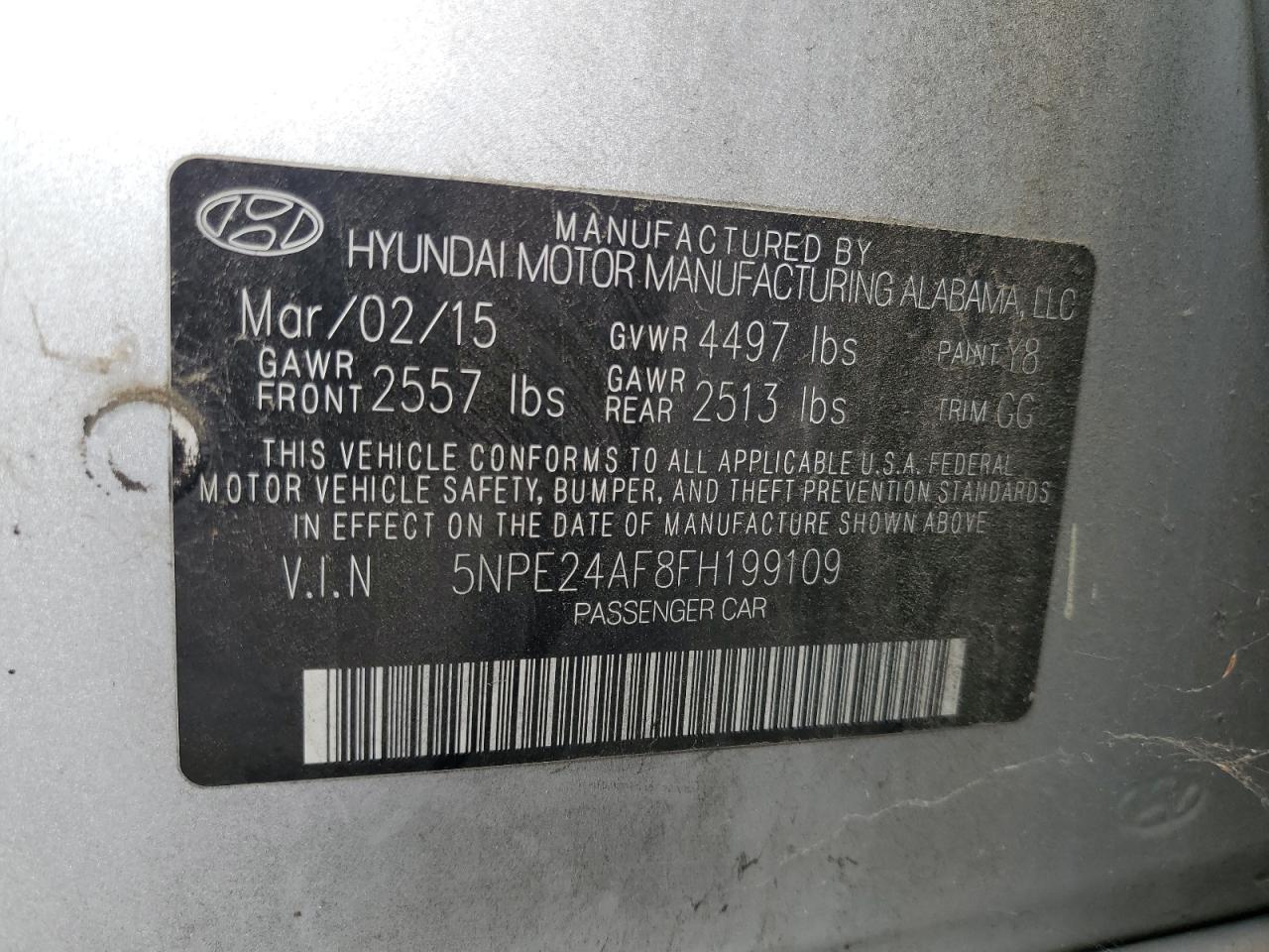 2015 Hyundai Sonata se