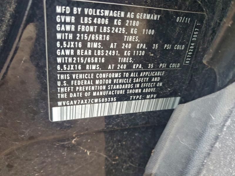 2012 Volkswagen Tiguan s