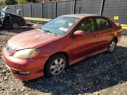 Salvage cars for sale from Copart Waldorf, MD: 2005 Toyota Corolla ce