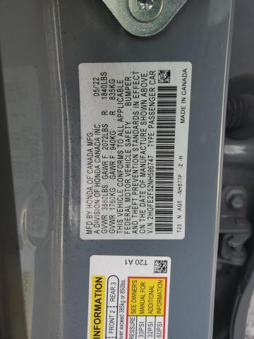 2022 Honda Civic Sport