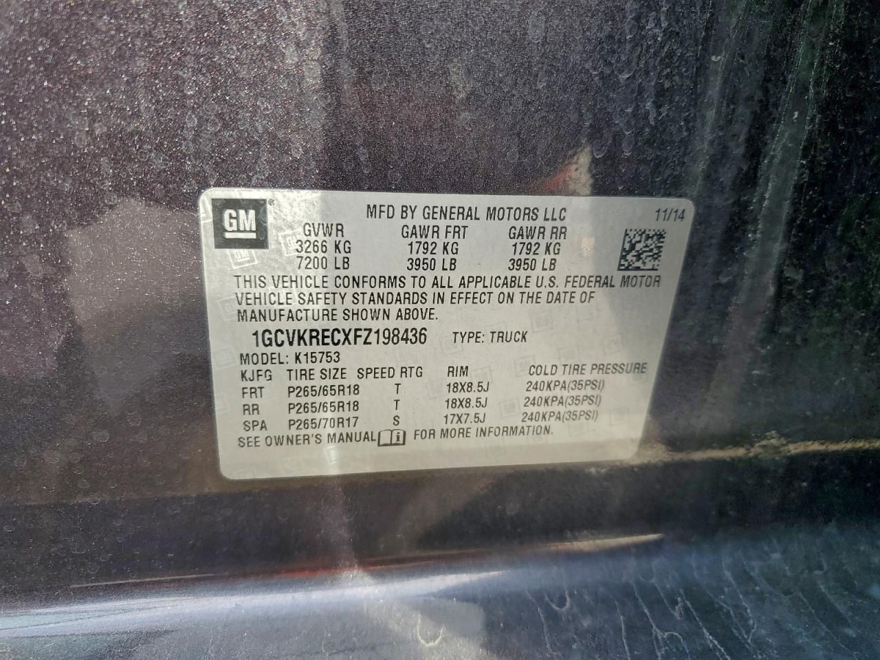 2015 Chevrolet Silverado K1500 LT