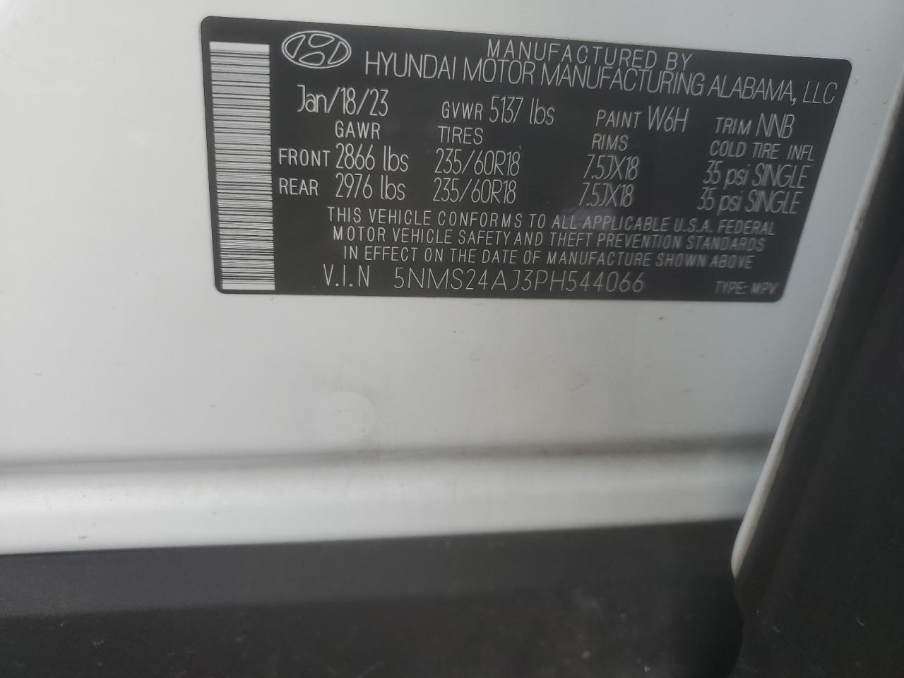 2023 Hyundai Santa fe sel
