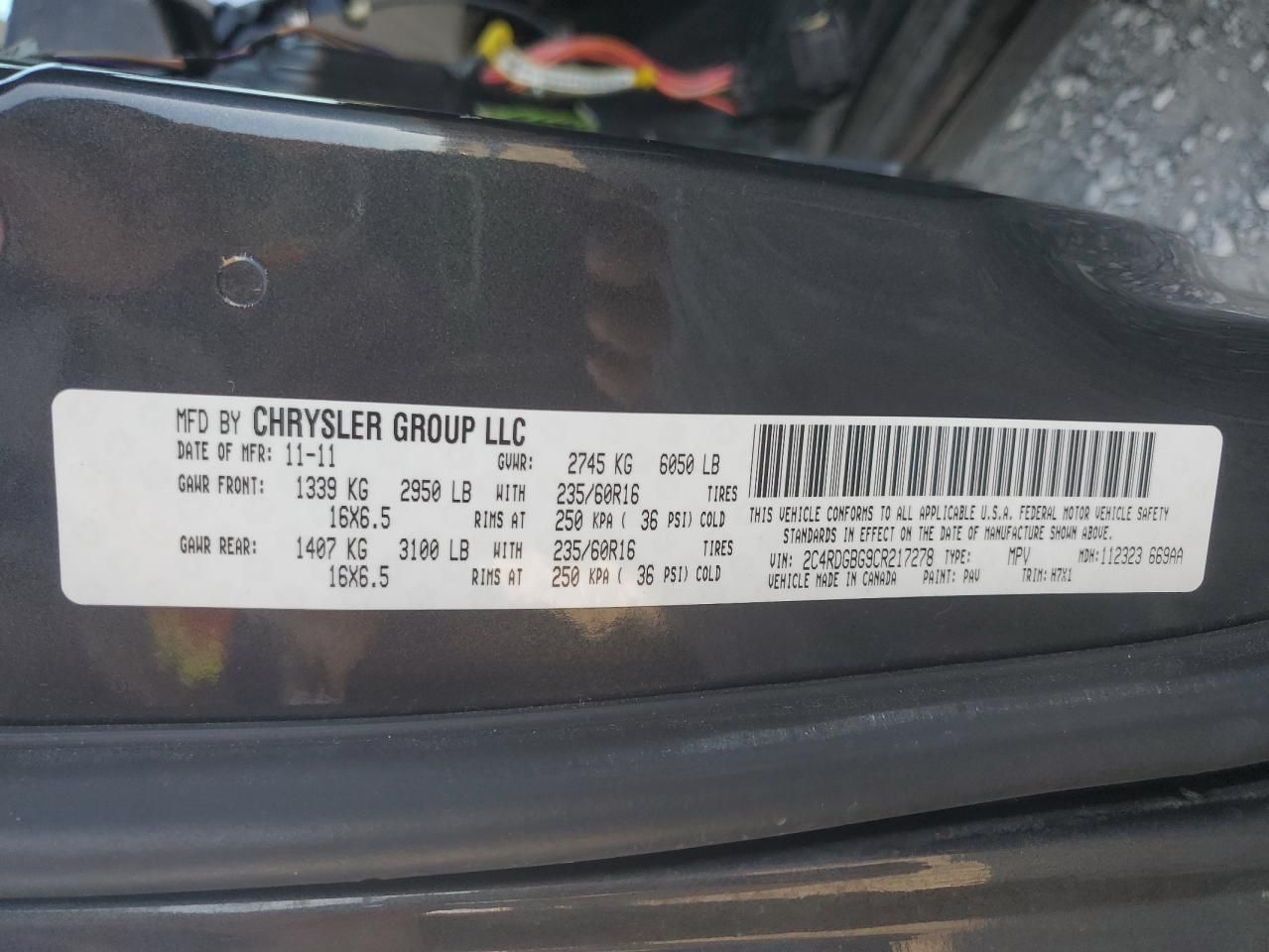 2012 Dodge Grand Caravan se