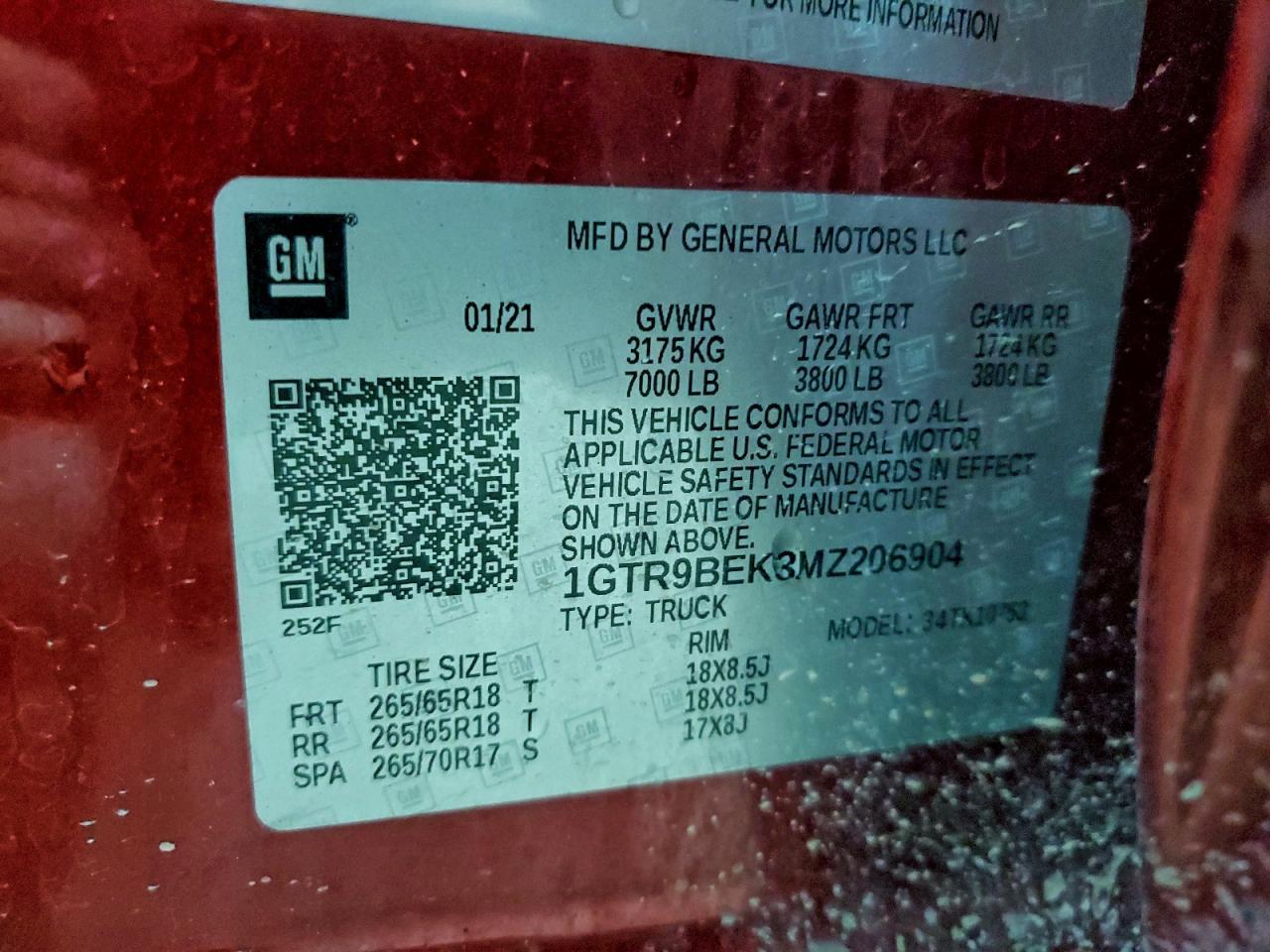 2021 GMC Sierra K1500 SLE