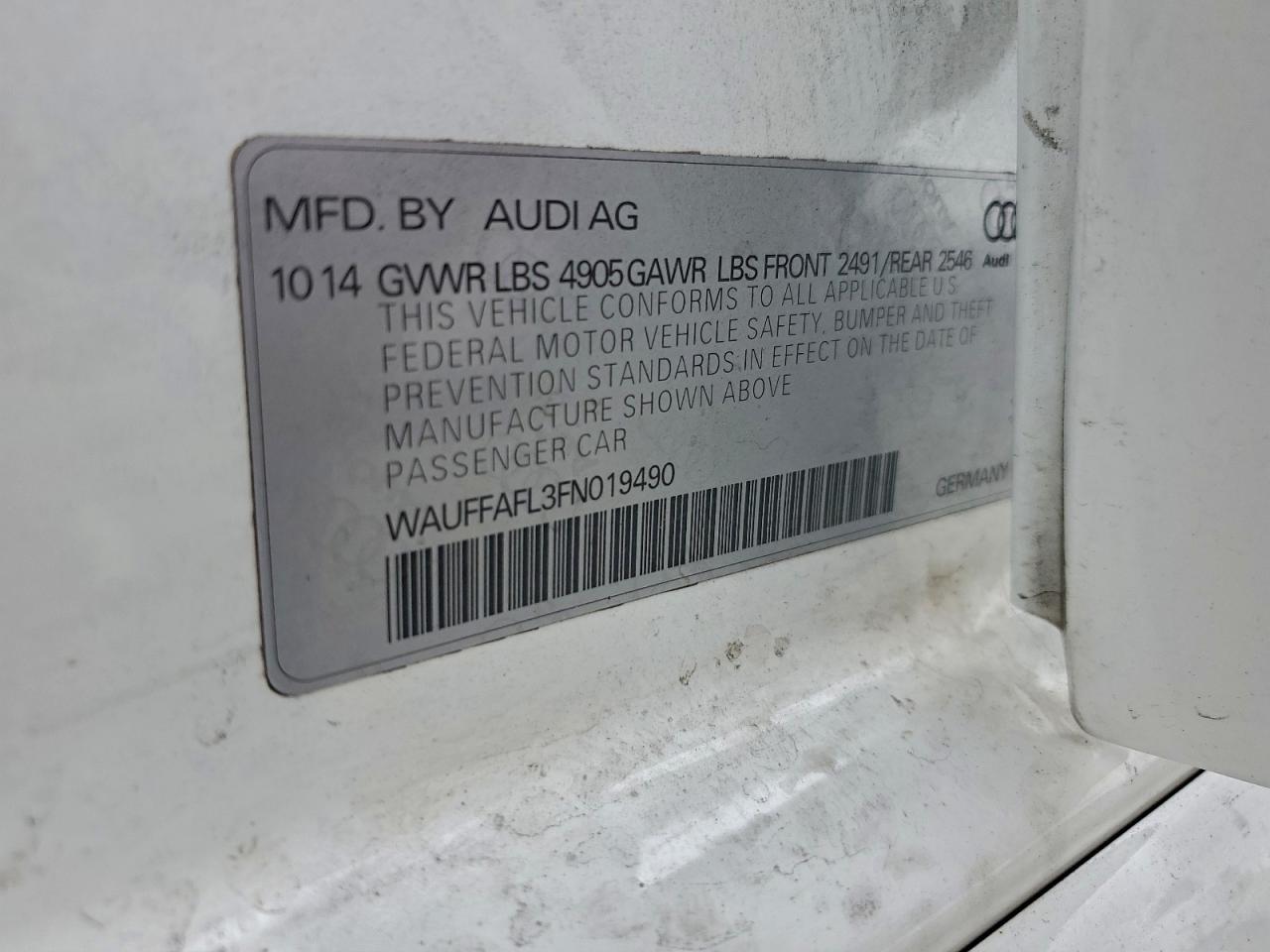 2015 Audi A4 Premium Plus