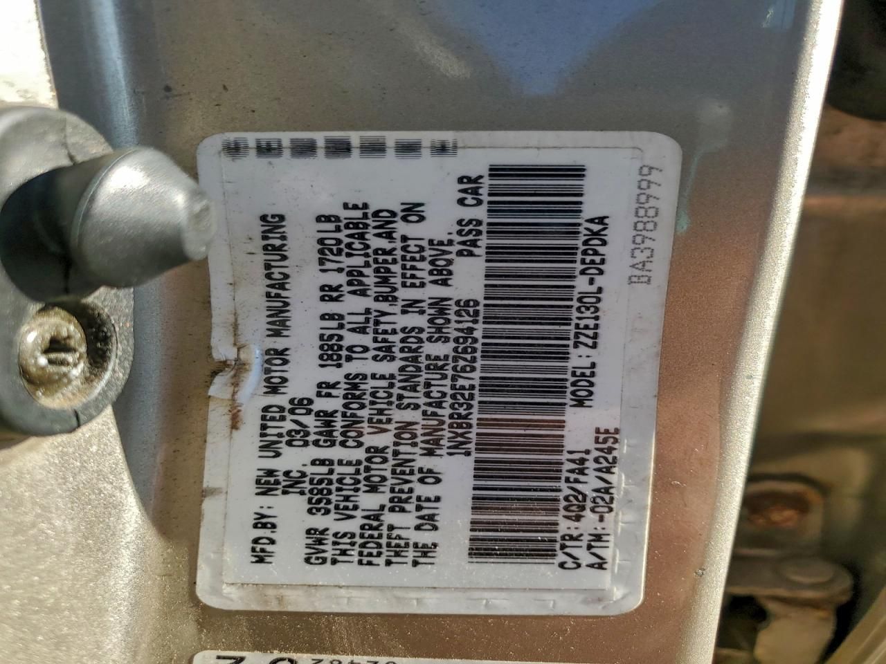 2006 Toyota Corolla ce