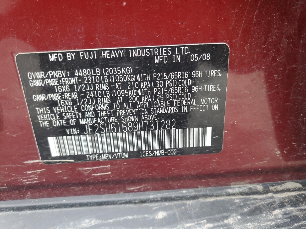 2009 Subaru Forester 2.5x