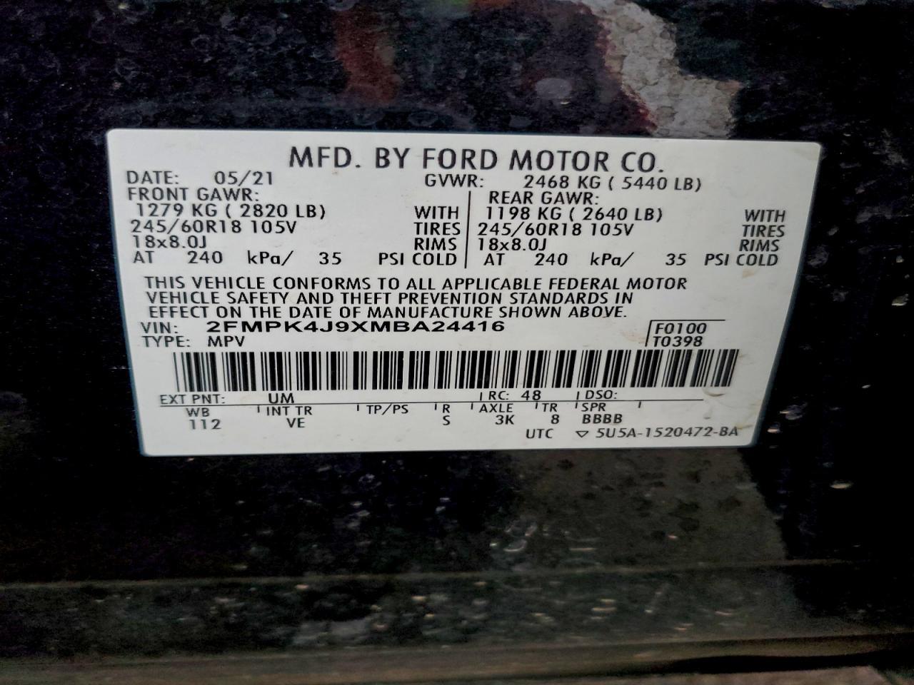 2021 Ford Edge sel