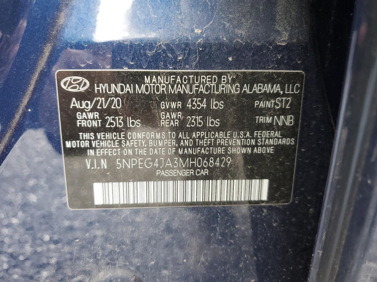 2021 Hyundai Sonata se