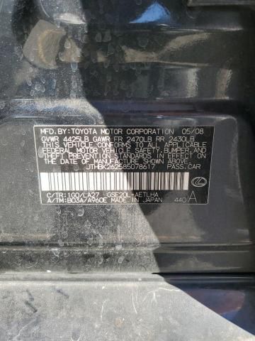 2008 Lexus Is 250