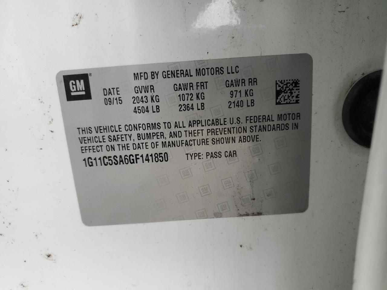 2016 Chevrolet Malibu Limited lt