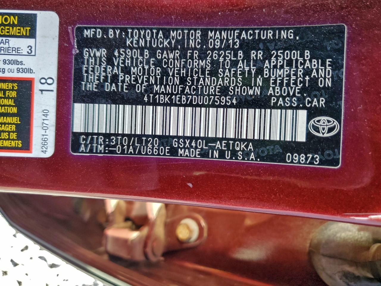 2013 Toyota Avalon Base