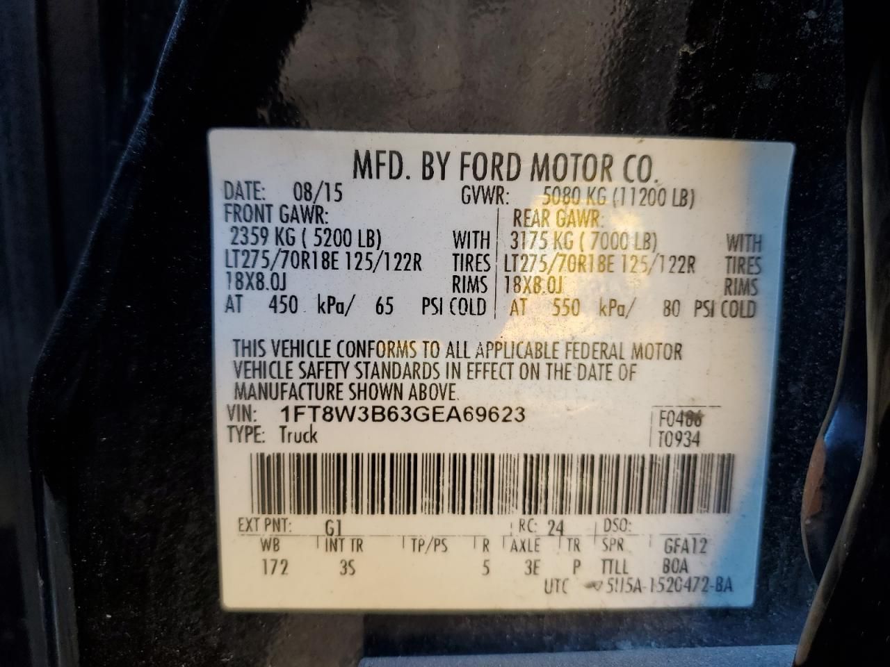 2016 Ford F350 Super Duty