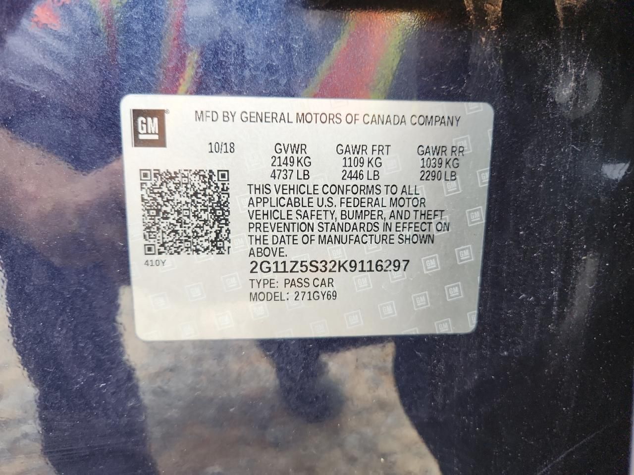 2019 Chevrolet Impala lt