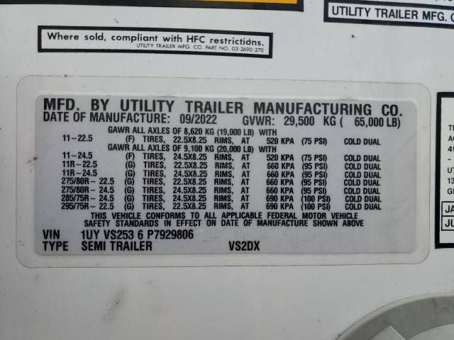 2023 Utility VS2DX DRY Van Trailer