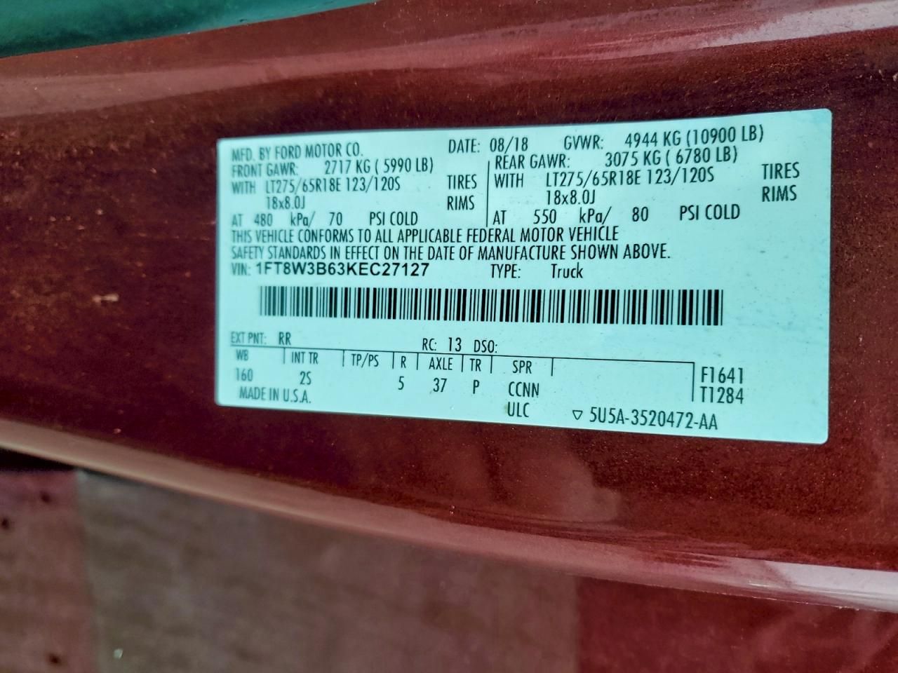 2019 Ford F350 Super Duty