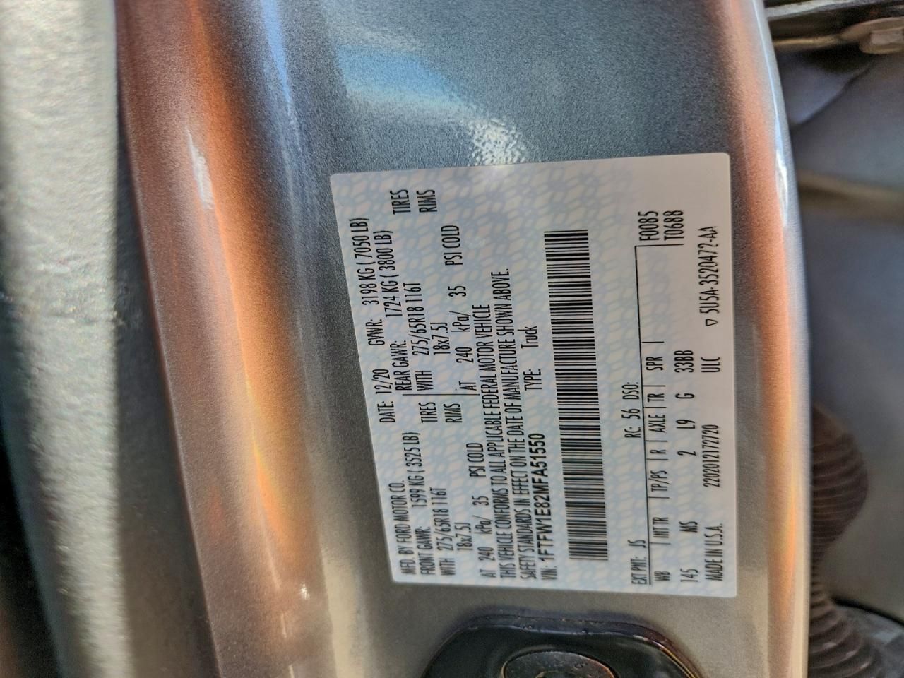 2021 Ford F150 Supercrew