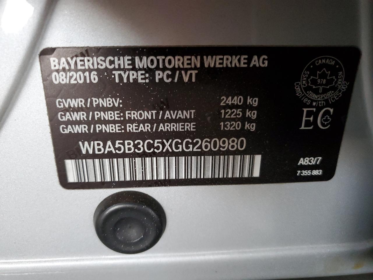 2016 BMW 535 xi