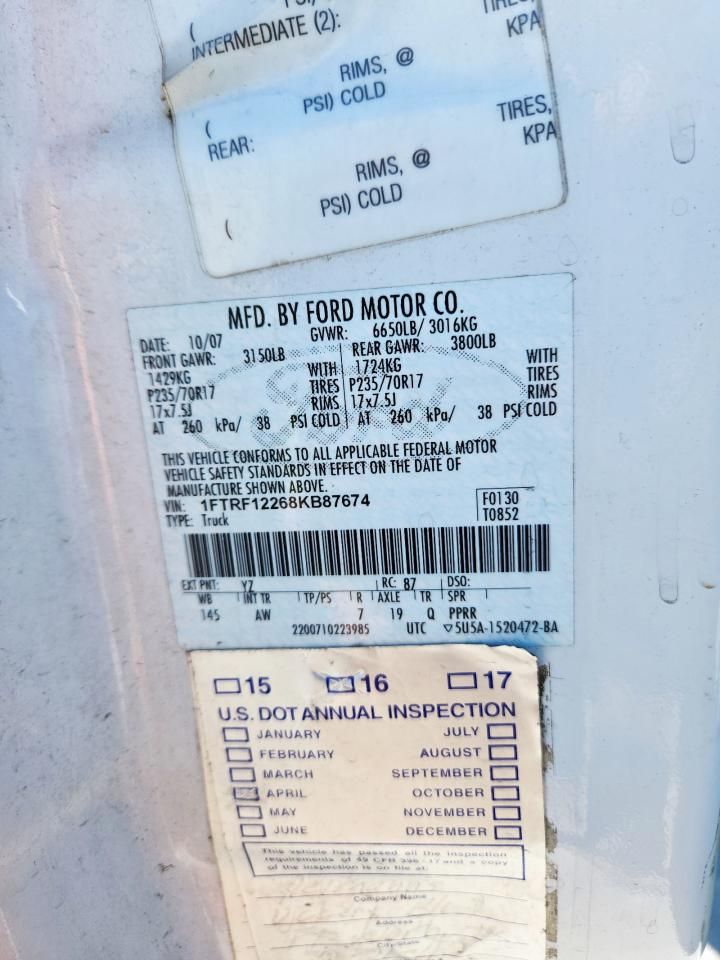 2008 Ford F150 W/KNAPHEIDE Knap KAP