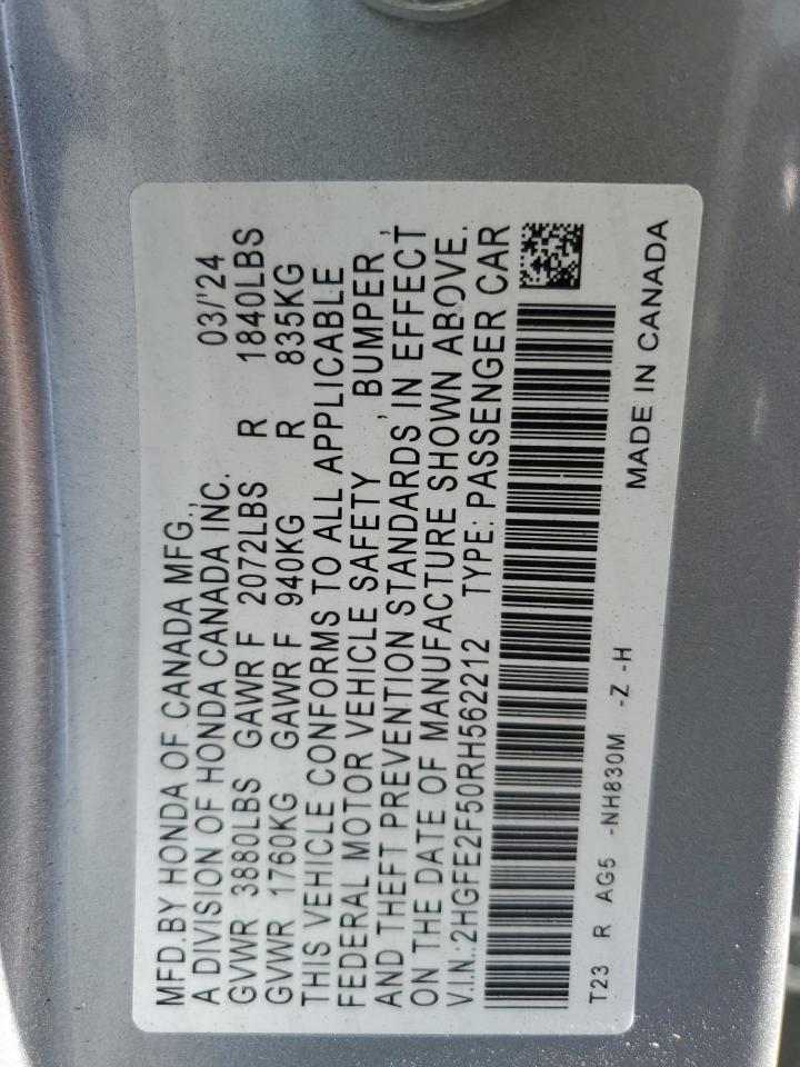 2024 Honda Civic Sport
