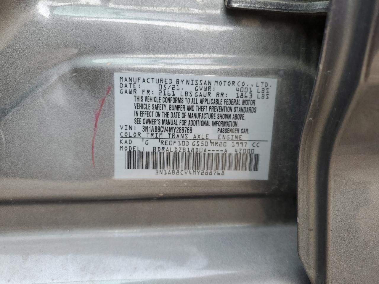 2021 Nissan Sentra sv