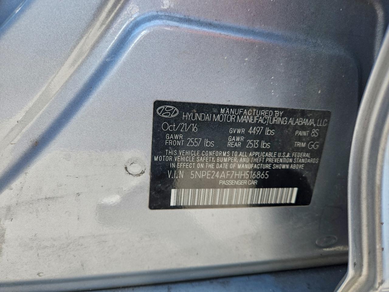 2017 Hyundai Sonata se