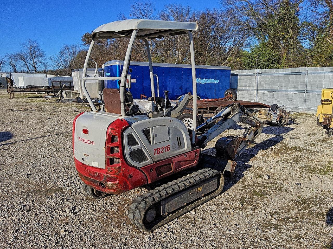 2014 Takeuchi TB216 Mini Excavator