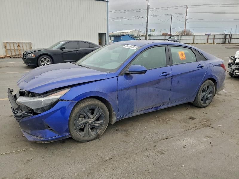 2022 Hyundai Elantra Hybrid Blue